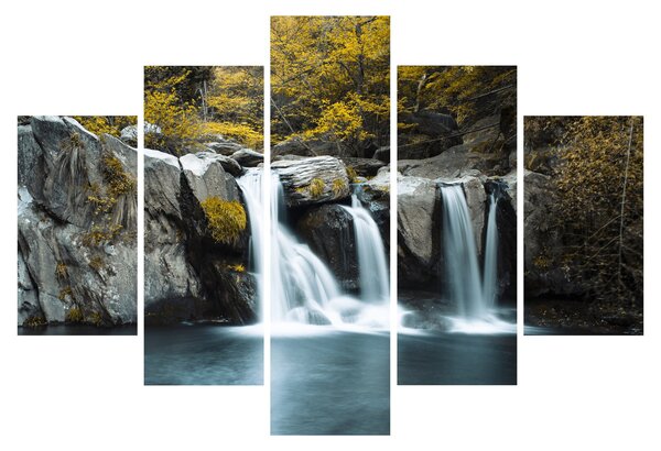 Obraz - Vodopády, Lushan, Čína (150x105 cm)