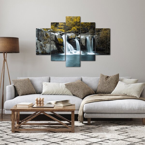 Obraz - Vodopády, Lushan, Čína (150x105 cm)