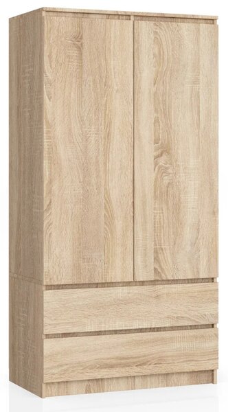 Šatníková skriňa so šuplíkmi 90 cm LOTA - dub sonoma