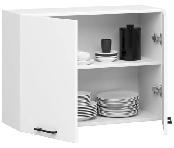 Závesná kuchynská skrinka 80 cm VERMINA - biela