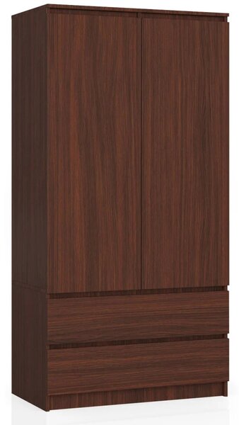 Šatníková skriňa so šuplíkmi 90 cm LOTA - wenge