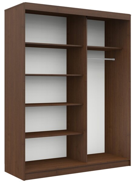 Priestranná šatníková skriňa 150 cm VALESTRA - wenge / dub sonoma