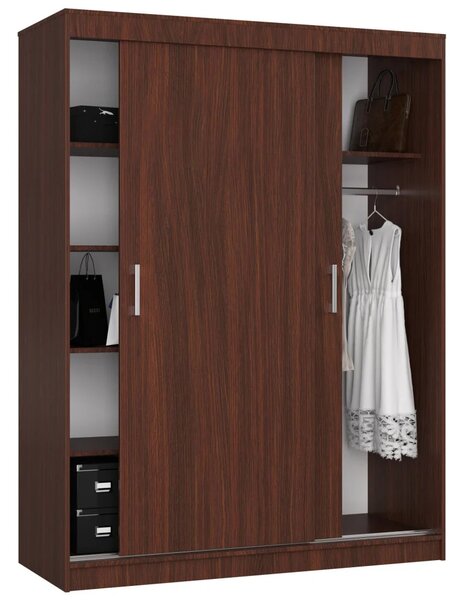 Priestranná šatníková skriňa 150 cm VALESTRA - wenge