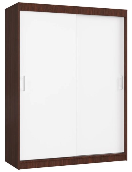 Priestranná šatníková skriňa 150 cm VALESTRA - wenge / biela