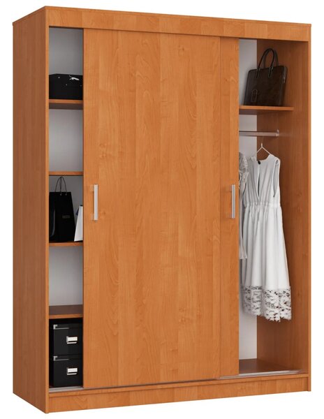 Priestranná šatníková skriňa 150 cm VALESTRA - jelša