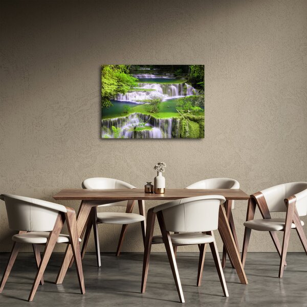 Obrázok - Vodopády Huay Mae Khamin, Kanchanaburi, Thajsko (70x50 cm)