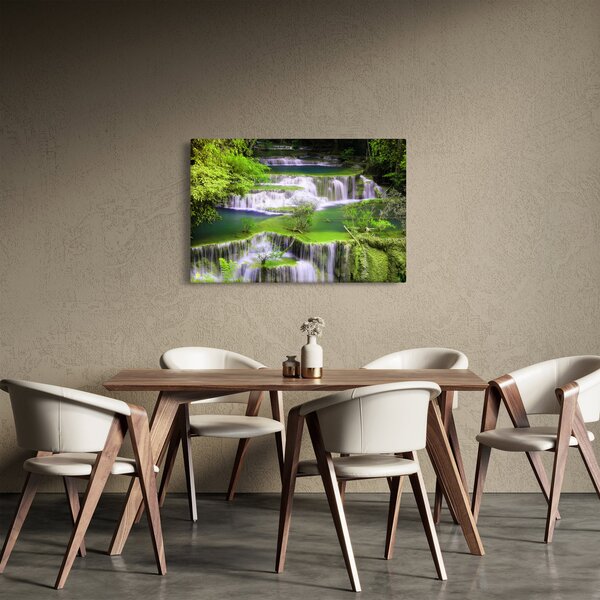 Obrázok - Vodopády Huay Mae Khamin, Kanchanaburi, Thajsko (90x60 cm)