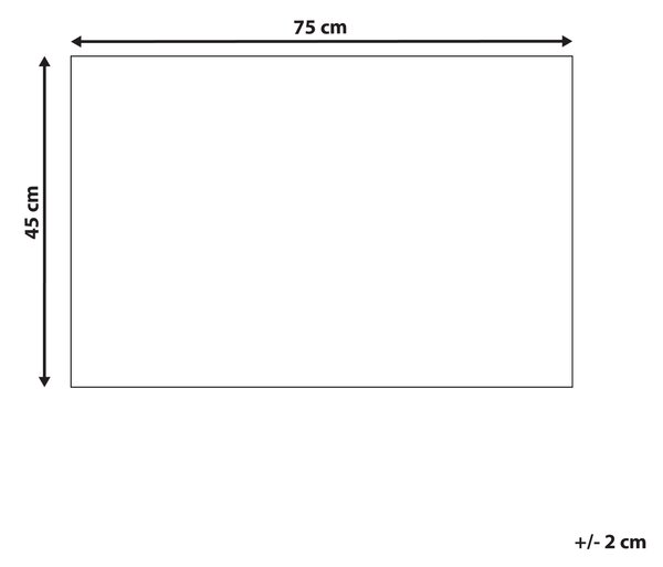 Rohožka prírodná a čierna polyester guma 45 x 75 cm PVC povlak pruhovaná protišmyková rohož do interiéru moderná