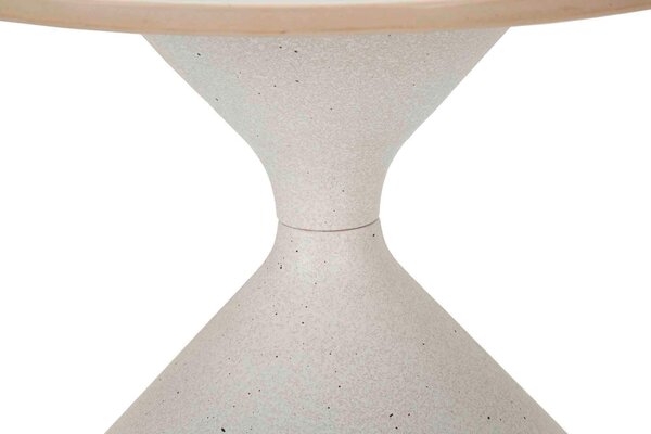 KONFERENČNÝ STOLÍK, biela, kov, keramika, 42/42/40 cm - Stolíky do obývačky, Online Only