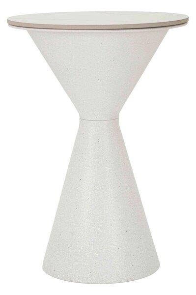 KONFERENČNÝ STOLÍK, biela, kov, keramika, 44,5/44,5/63 cm - Stolíky do obývačky, Online Only