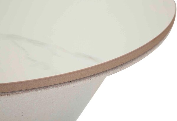 KONFERENČNÝ STOLÍK, biela, kov, keramika, 44,5/44,5/63 cm - Stolíky do obývačky, Online Only