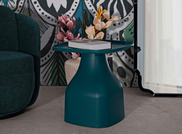 KONFERENČNÝ STOLÍK, modrá, plast, 48/48/50 cm - Online Only obývacie izby, Online Only
