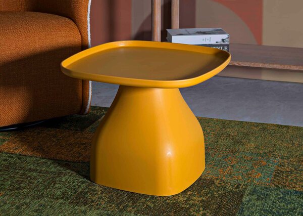 KONFERENČNÝ STOLÍK, žltá, plast, 48/38/48 cm - Online Only obývacie izby, Online Only