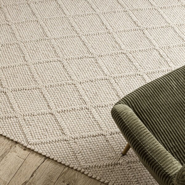 Dywany Łuszczów , Kusový koberec Tahar 99001B cream, 120x180, biela, obývacia izba