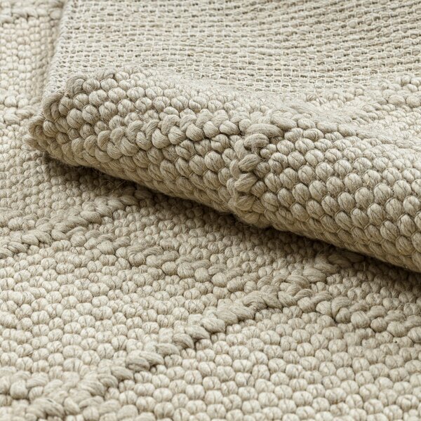 Dywany Łuszczów , Kusový koberec Tahar 99001B cream, 120x180, biela, obývacia izba