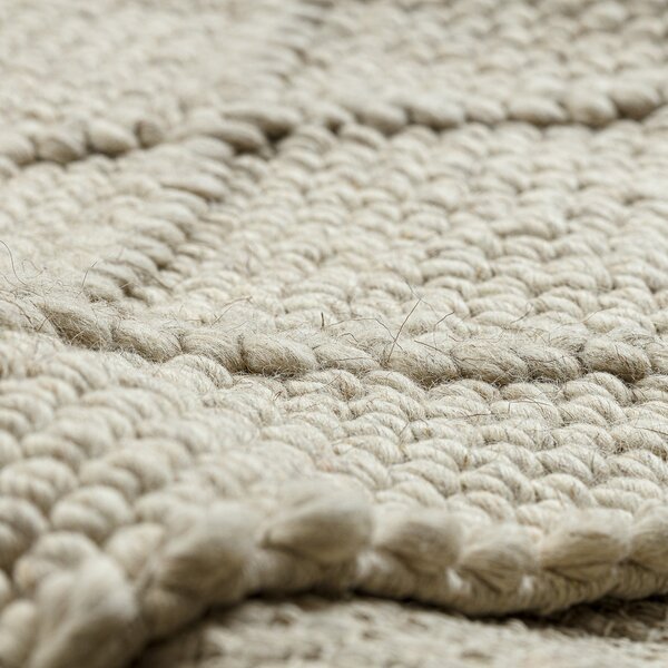 Dywany Łuszczów , Kusový koberec Tahar 99001B cream, 120x180, biela, obývacia izba