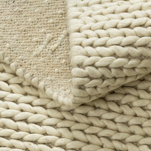 Dywany Łuszczów , Kusový koberec Tahar 99004B cream, 90x150, biela, obývacia izba