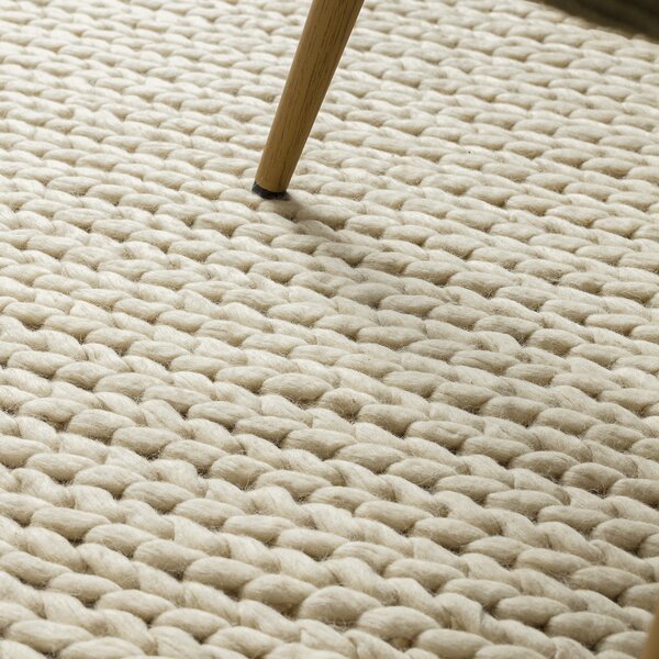 Dywany Łuszczów , Kusový koberec Tahar 99004B cream, 90x150, biela, obývacia izba