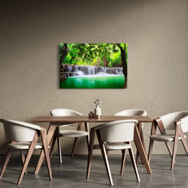 Obraz vodopádu v Kanchanaburi, Thajsko (90x60 cm)