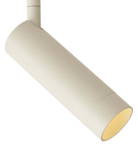 Moderný koľajnicový systém biely so 6 béžovými reflektormi 1-fázový - Slimline Uzzy