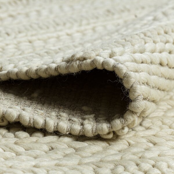 Dywany Łuszczów, Kusový koberec Tahar 99002B cream, 120x180, biela, obývacia izba