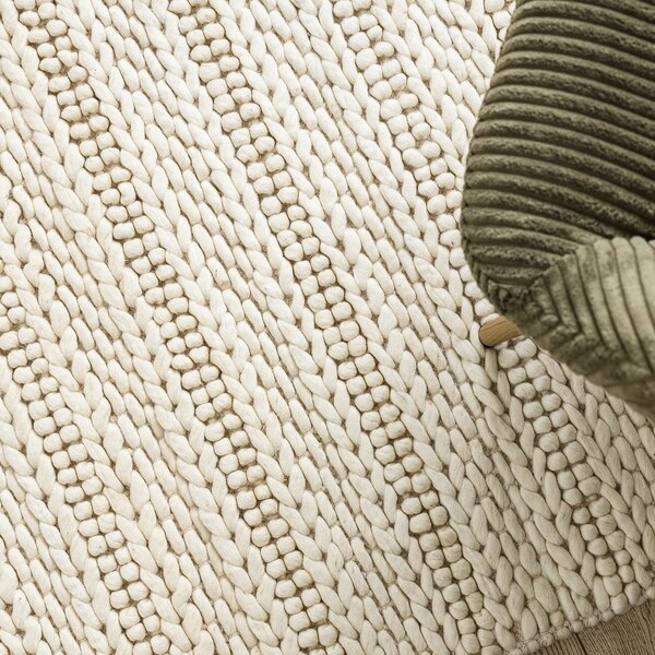 Dywany Łuszczów, Kusový koberec Tahar 99002B cream, 120x180, biela, obývacia izba