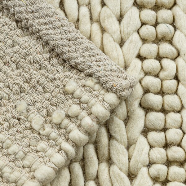 Dywany Łuszczów, Kusový koberec Tahar 99002B cream, 120x180, biela, obývacia izba