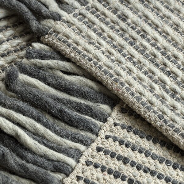 Dywany Łuszczów , Kusový koberec Tahar 99003F cream/grey, 90x150, béžová, obývacia izba