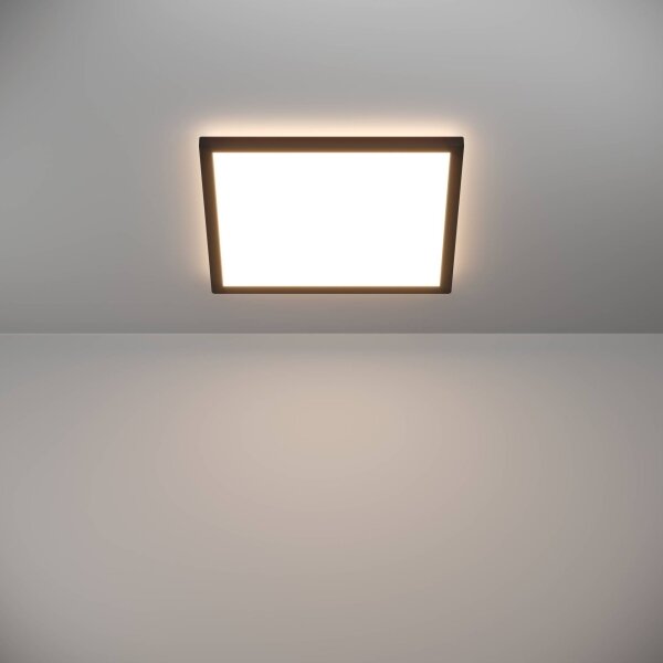 Eglo 901443-LED Kúpeľňové stropné svietidlo ROVITO 17,6W/230V 39x39cm IP44 čierna