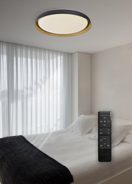 Top Light-LED Stm. stropné svietidlo SATELLITE LED/36W/230V 3000-6500K čierna + DO