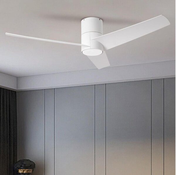 ZEVENTI - LED stropný ventilátor BARROSA LED/18W/230V Wi-Fi Tuya biela + diaľkové ovládanie