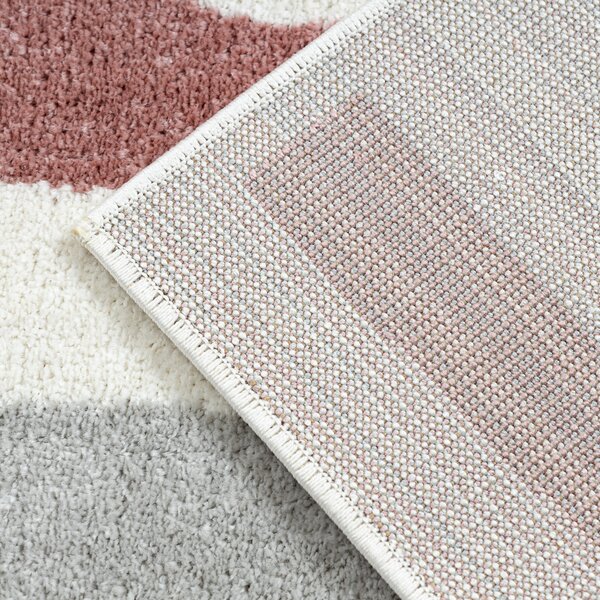 Dywany Łuszczów , Kusový koberec Fusion 0213 white/dark pink, 80x150, viacfarebná, kancelária