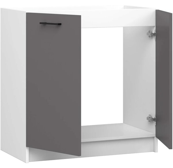 Drezová skrinka 80 cm VERMINA - biela / šedá
