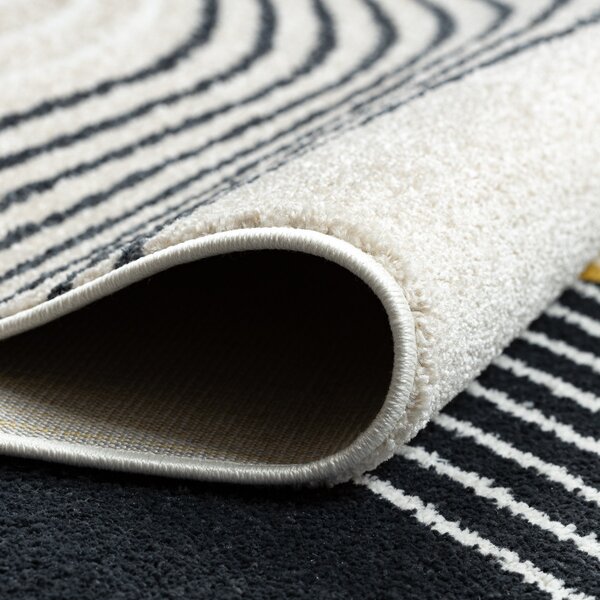Dywany Łuszczów, Kusový koberec Fusion 0240 cream/yellow, 80x150, viacfarebná, kancelária