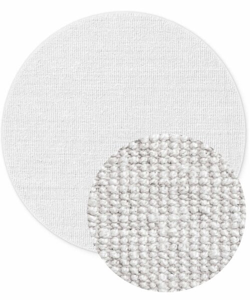 Koberec Hanse Home Bouclé Jaipur biely kruh