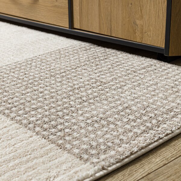 Dywany Łuszczów , Kusový koberec Fusion 0805 cream/beige, 80x150, béžová, kancelária