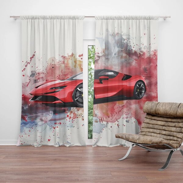 Sablio Záves Ferrari Paint: 2ks 140x250cm