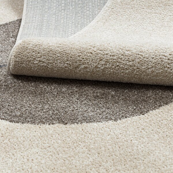Dywany Łuszczów , Kusový koberec Fusion 0808 cream/l. beige, 80x150, béžová, kancelária