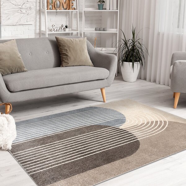 Dywany Łuszczów, Kusový koberec Fusion 0810 beige/brown, 80x150, viacfarebná, kancelária