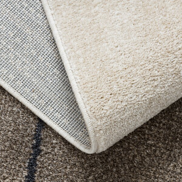 Dywany Łuszczów , Kusový koberec Fusion 0808 cream/l. beige, 80x150, béžová, kancelária
