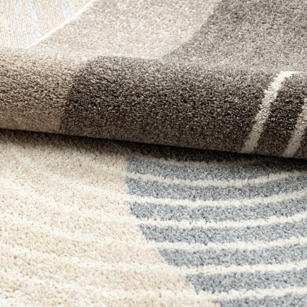 Dywany Łuszczów, Kusový koberec Fusion 0810 beige/brown, 80x150, viacfarebná, kancelária