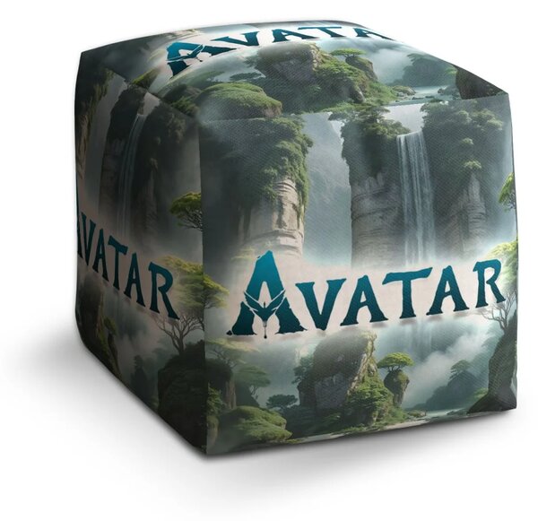 Sablio Taburet Cube Avatar The Way of Water Vodopád - 40x40x40 cm