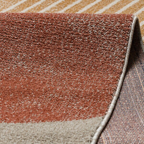 Dywany Łuszczów, Kusový koberec Fusion 0810 beige/terra, 140x190, viacfarebná, kancelária