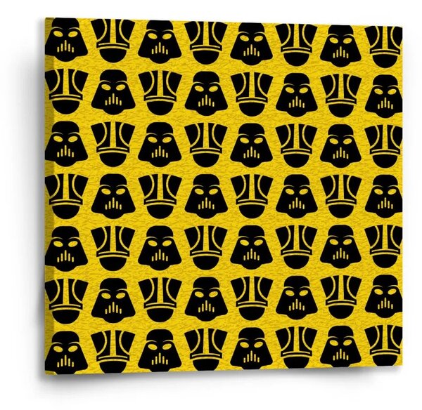 Sablio Obraz Star Wars Stormtrooperi Pattern na žltej - 50x50 cm