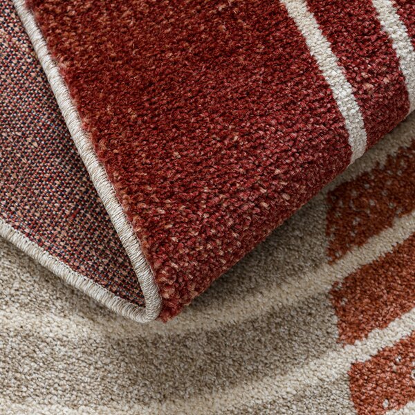 Dywany Łuszczów, Kusový koberec Fusion 0810 beige/terra, 140x190, viacfarebná, kancelária