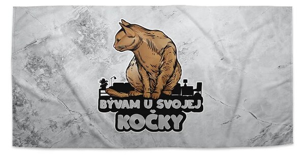 Sablio Uterák Bývam u svojej mačky - 30x50 cm