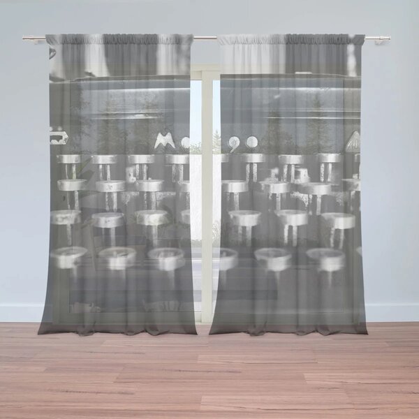 Sablio Záclony Písací stroj: 2ks 150x250cm