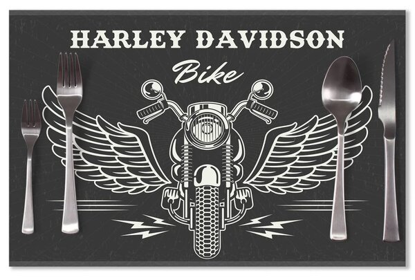 Sablio Prestieranie Harley-Davidson S krídlami: 40x30cm