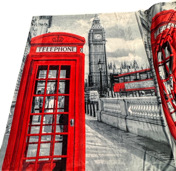 Metráž Babysoft vzorovaný 200cm Panel - London