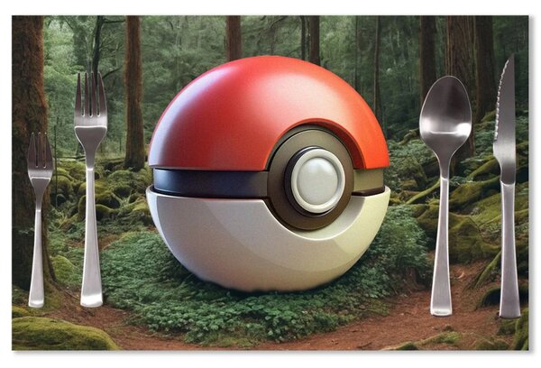 Sablio Prestieranie Pokemon ball Les: 40x30cm